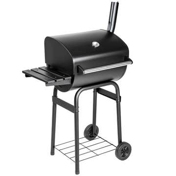 BBQ made of powder-coated metal