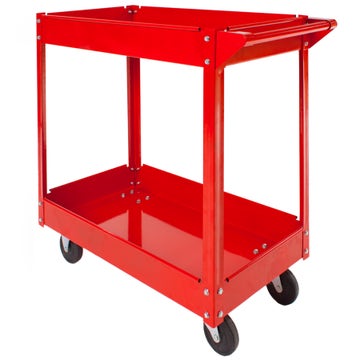 Tool trolley with 2 shelves
