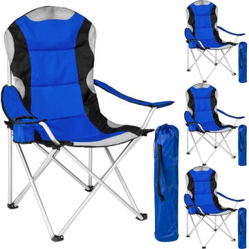 4 sillas de camping acolchadas