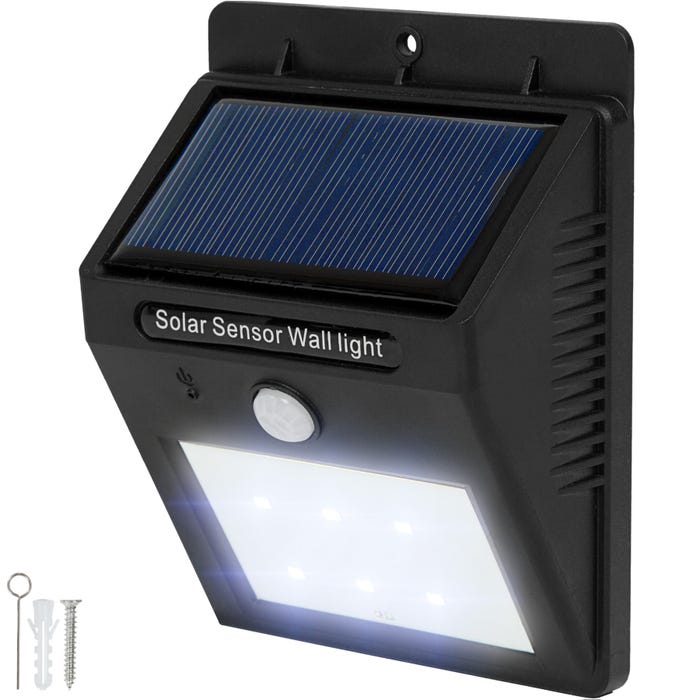 Foco solar LED con sensor de movimiento