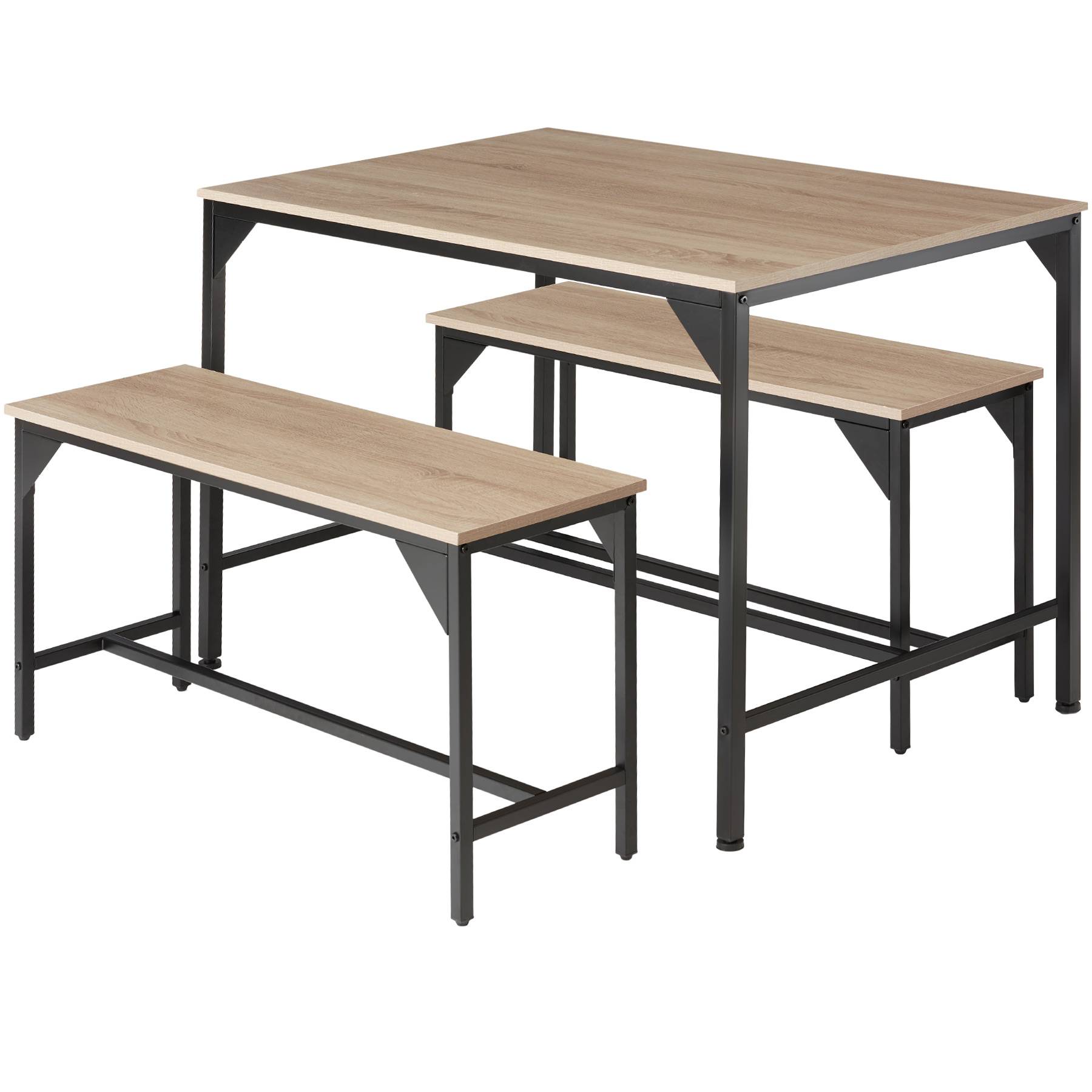 Conjunto de mesa y bancos Bolton 2 + 1