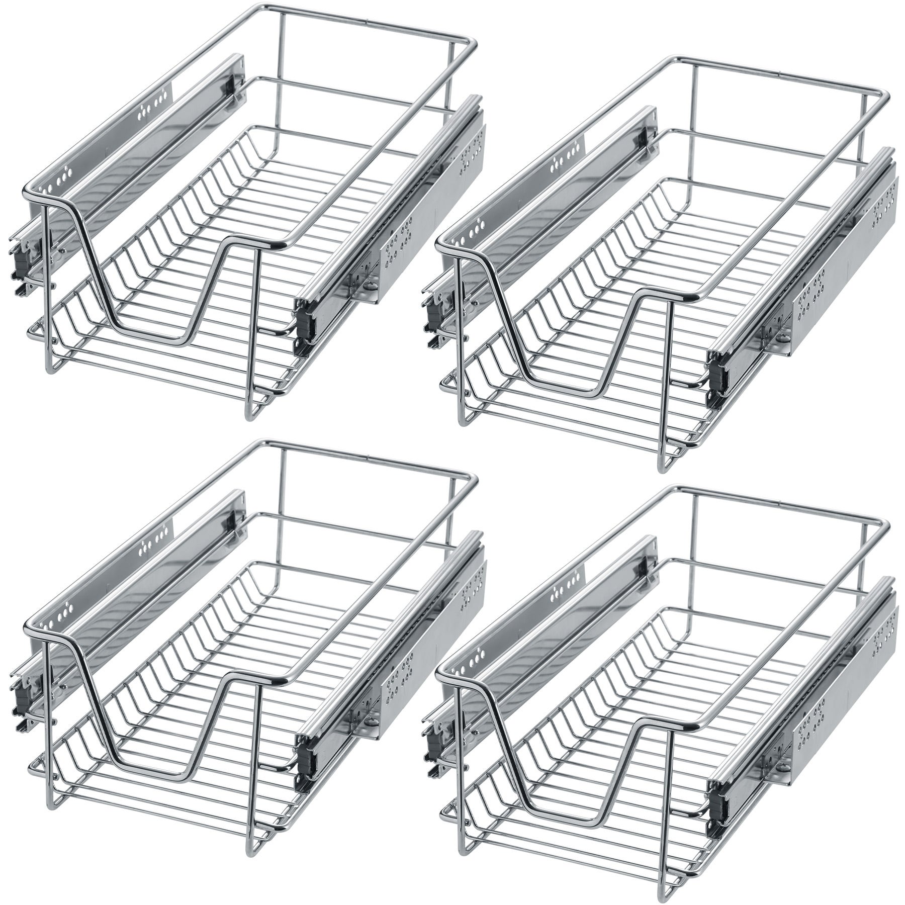 2 Cajones telescópicos para cocina y dormitorio - bandeja telescópica para  armario, bandeja con rieles extensibles de