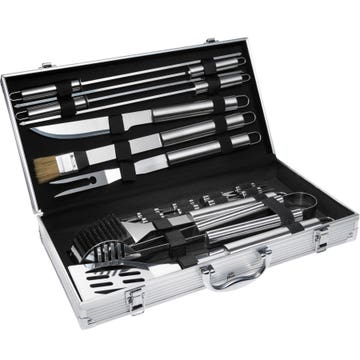 BBQ tools 18-pieces stainless steel