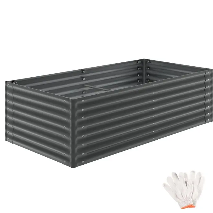 canteiro elevado de aço galvanizado para jardinagem Blomma