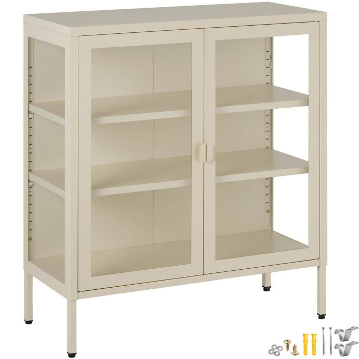 Vitrina metálica BAKER 80 x 37 x 90,5 cm