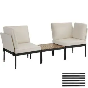 Conjunto de mobili&aacute;rio de jardim Magaluf, fun&ccedil;&atilde;o 5 em 1, estrutura em alum&iacute;nio