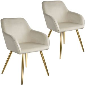 Silla aterciopelada Marilyn oro