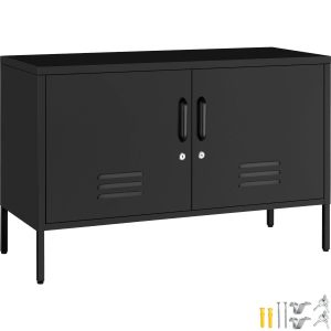 Aparador met&aacute;lico BAKER de dise&ntilde;o minimalista