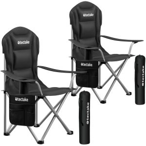 Silla de camping acolchada MTX, plegable con portavasos