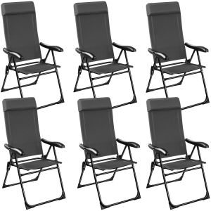 Silla de camping plegable M&Uuml;RITZ de aluminio con reposacabezas