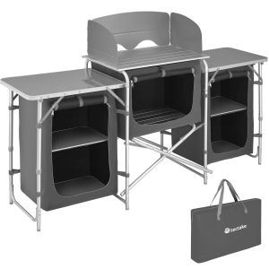 Cozinha de campismo com estrutura em alum&iacute;nio 172 x 52 x 104 cm