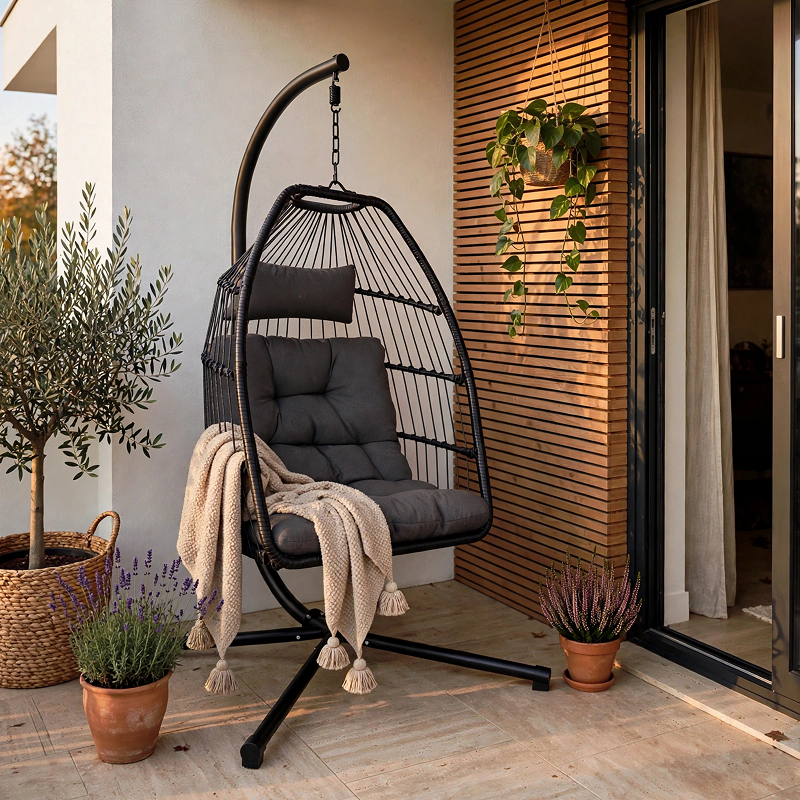 Sillón colgante con estructura ARIANE